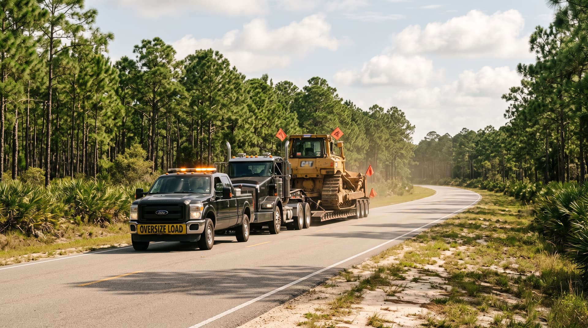 Wide-load moves out of Florida: escorts, schedules, and the questions carriers ask first